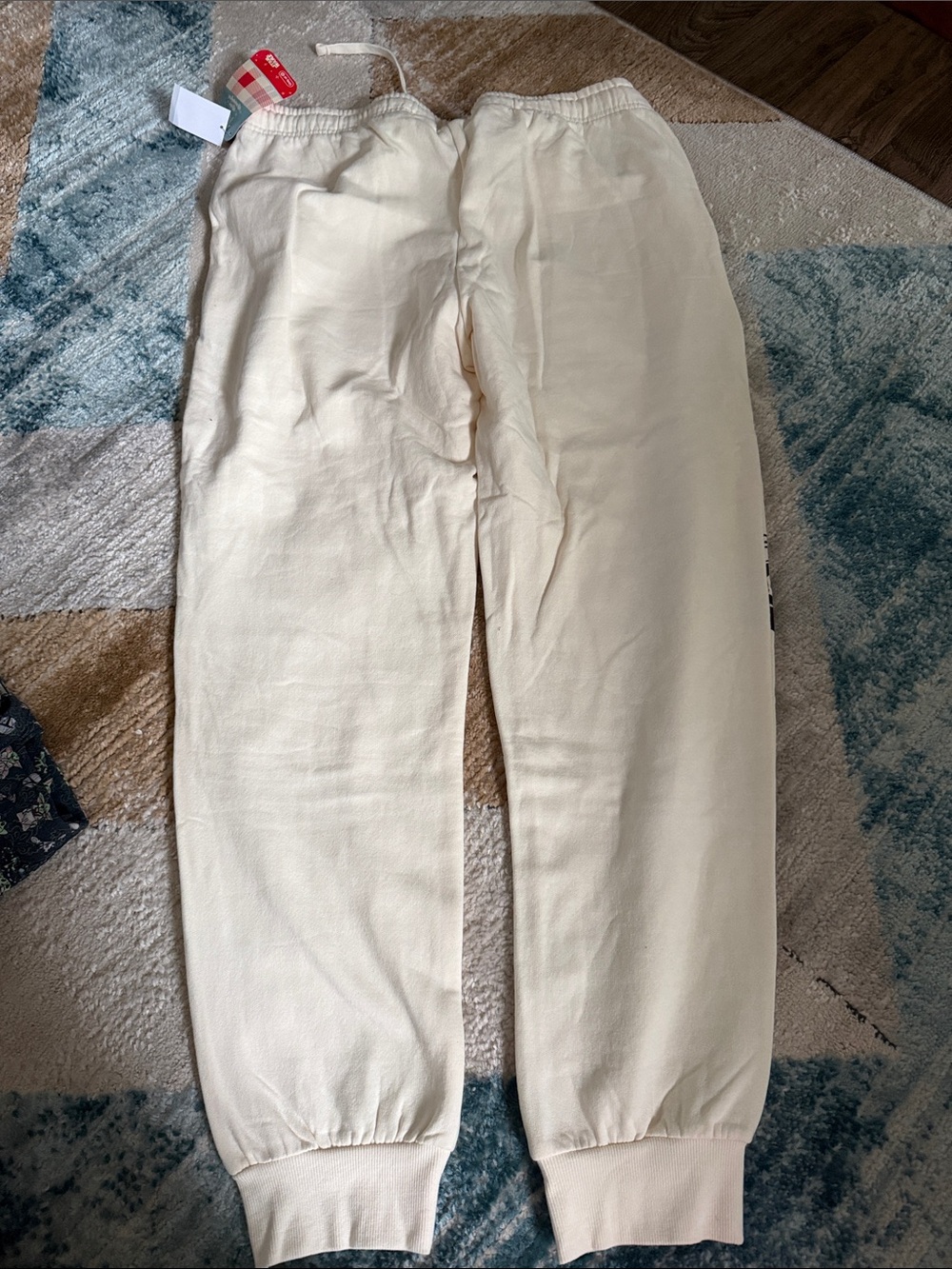 Star Wars Cream Sweatpants with TIE Fighter Graphics